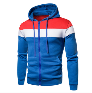 100% algodón Zip-Up Hoodies color full Fleece Zip up Fit Boxy Hoodie Sudaderas con capucha de alta calidad para hombres - Product Image 5
