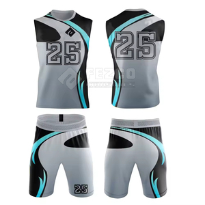 2025 Men Adults 7v7 Breathable Sleeveless Jersey Uniform Set Wholesale 100% Polyester Customizable - Product Image 2
