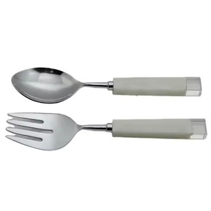 Servidor de ensalada chapado en oro hecho a mano más vendido de alta calidad diseño Servidor de ensalada de acero inoxidable - Product Image 6