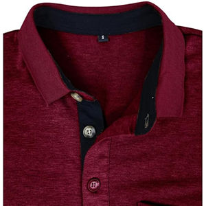 Polo de manga corta para hombre con cuello acanalado y ajuste a medida, ideal para uso diario, uniforme de oficina y logotipo bordado personalizado - Product Image 6