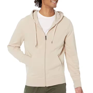 Nouveaux sweats à capuche zippés pour homme 2026 – 100 % coton molletonné/éponge française, séchage rapide, respirant, haute qualité, couleur personnalisable - Product Image 1