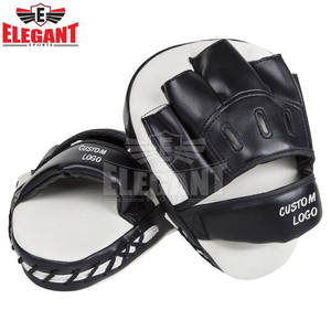 2025 guantes de enfoque de boxeo curvo almohadillas MMA Kick Boxing Martial Thai Kick Pad Material de cuero de alta calidad Focus Pad - Product Image 3
