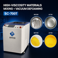 Mélangeur sous vide SC700T 700 ml pour pâte conductrice, pâte de silicone, pâte phosphorescente LED et graisse thermique