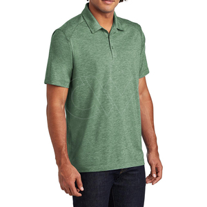 Chemise d'été décontractée pour homme en coton tricoté respirant à manches courtes, coupe droite tendance - Product Image 2