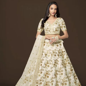 Zeel Ropa 7811 Slub Silk Tradicional Lehenga Choli Ropa india y pakistaní Proveedores al por mayor en India - Product Image 4