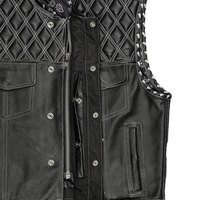 Gilet de moto en cuir PU pour homme, streetwear, hip-hop, veste sans manches, logo/étiquette personnalisé, fabricant OEM