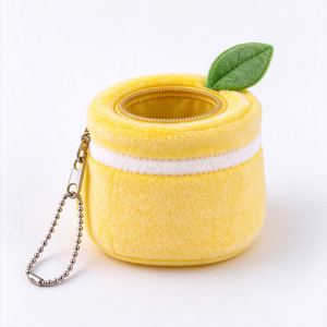 Monedero de peluche personalizado, bolsa de peluche con forma de fruta, peluche de verdura, monedero kawaii, llavero de peluche con forma de comida, mini billetera linda - Product Image 2