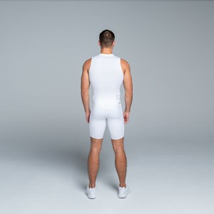 Maillot de cyclisme imprimé léger pour hommes sans manches Rashguard respirant Fitness Activewear Workout Bike Riding Apparel - Product Image 4