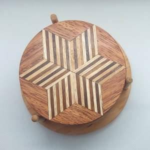 Walnut coasters Walnut Wood Coaster <b>Sets</b> - Top Quality - Product Image 1