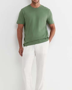 Nouveauté T-shirts surdimensionnés de qualité supérieure pour hommes 100% tissu de qualité supérieure en coton à séchage rapide avec logo et broderie personnalisés - Product Image 5