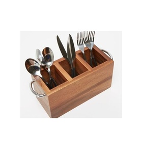 Standard Design Wooden Kitchen <b>Utensil</b> <b>Holder</b> Prime Quality Wooden Cutlery <b>Holder</b> for Hot Selling Cutlery <b>Holder</b> - Product Image 3