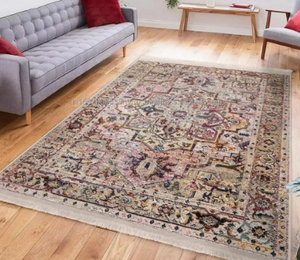 พรม oushak ทำมือสีเทา8x1O พรมขนสัตว์ทำมือปรับแต่งได้ - Product Image 2