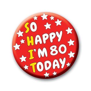 Badge bouton en plastique sans nickel de 37 mm de diamètre avec placage et impression offset couleur intégrale - Product Image 1
