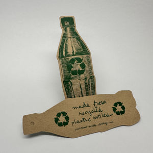 ป้ายแบบไดคัทสำหรับติดผ้ารีไซเคิลเป็นมิตรต่อสิ่งแวดล้อมป้ายแขวนแท็กแบบสั่งทำใช้งานได้จริงพร้อมตาไก่แฟนซี - Product Image 3