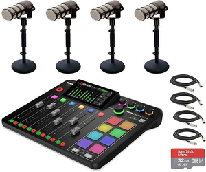Microphones Rode authentiques et uniques, console de production de podcast intégrée RODECaster Pro avec kit d'accessoires disponible - Product Image 1