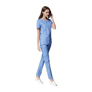 Pantalones Marcas Uniformes Conjuntos Dental Enfermera Hospital Scrub Traje Trajes Diseñador Médico Scrub Traje Scrubs para Mujeres Fabricante - Product Image 2