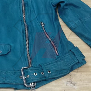 Chaqueta de Cuero Genuino para Mujer, Diseño y Color Personalizados, Chaquetas de Cuero para Mujer Adulta a Precio de Mayoreo - Product Image 5