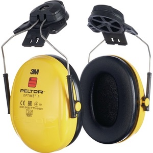 Protection auditive OPTIME I EN 352-1-3 SNR 26 dB pour casques, fentes de 30 mm, 2 joints d'étanchéité et coussinets amortisseurs 3M (paire) - Product Image 1