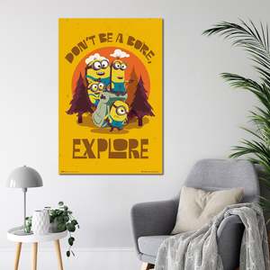Modern for Minions 2 Birthday <b>Poster</b> Searching for the Mini Boss Made of Paper - Product Image 3