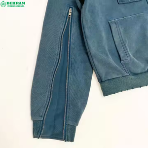 Sweat à capuche unisexe en molleton 100 % coton, impression DTG, coupe classique, épais, avec étiquette tissée et broderie – Vente en gros - Product Image 6