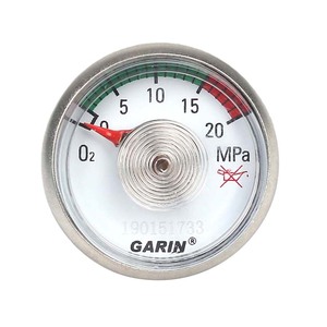 Nhà Máy bán hàng trực tiếp 20 Mpa Quay số Kích thước 35 mm xoắn ốc Ống đo áp suất sử dụng trên oxy xi lanh điều chỉnh - Product Image 1