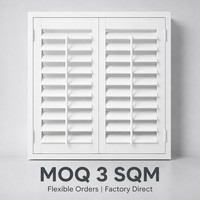 Fabricant de volets de fenêtre sur mesure en bois et PVC de qualité supérieure, usine OEM