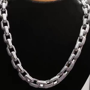 Elegante cadena cubana de Plata de Ley 925, joyería elegante para hombres y mujeres, perfecta para fiestas y uso diario - Product Image 1