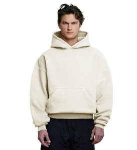 Sweat à capuche premium lourd 400GSM 100% coton Logo personnalisé OEM Streetwear Sweat à capuche pour homme femme - Product Image 3