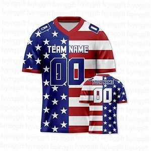 ผ้านุ่มทีมกีฬาสั้นพิมพ์ลายพิมพ์พิมพ์พิมพ์ซับลิเมชันทีมฟุตบอลอเมริกันปรับแต่งได้ - Product Image 6