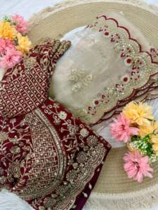 Designer Embroidery Sequence Work And Thread Zari Work Space Silk <b>Saree</b> With Embroidery Zari Sequence Work Fully Stitched Blouse - Product Image 4