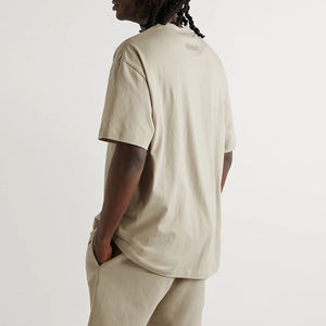 เสื้อยืดคอกลมผ้าคอตตอนสำหรับผู้ชายพิมพ์ลายแนวสตรีทสำหรับฤดูร้อนเสื้อยืดคอกลมทรงโอเวอร์ไซส์สไตล์เรียบง่ายออกแบบได้ตามต้องการโดยอุตสาหกรรมแรม - Product Image 2