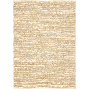 Alfombras de Yute y Cáñamo Tejidas a Mano Nomadic Threads Gi-07 Beige Marrón, Rectangulares de Color Sólido para el Hogar, Dormitorio, Pasillo, Hechas en Jaipur ZA - Product Image 1
