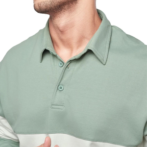 T-shirt de rugby pour homme à manches longues style 2025, 100 % coton, avec fonction anti-plis, motif uni, 240 g - Product Image 6