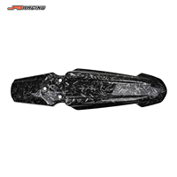 Garde-boue avant de moto JFGRACING en PP, aspect fibre de carbone avec veinage blanc par transfert d'eau, couleur personnalisée, pour Surron Light Bee tout-terrain