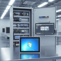 PC Industrial de Carril DIN sin Ventilador con Salida Dual VGA HDMI, Intel Celeron J6412 Quad Core, 8GB de RAM y Puerto Paralelo LPT