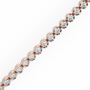 Magnifique bracelet et jonc en or 18 carats avec diamants de laboratoire - Product Image 5