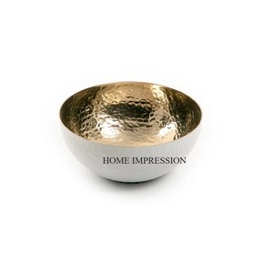 Bol de service jetable en aluminium artisanal décoratif luxueux et élégant pour les occasions festives, Ramadan, mariage, Diwali, écologique - Product Image 3
