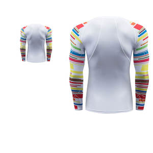 Manches courtes Logo Sublimation Imprimé Gym Surf Long Rash Guard Protection Dames OEM Hommes et Enfants Spandex Rash Guard - Product Image 1