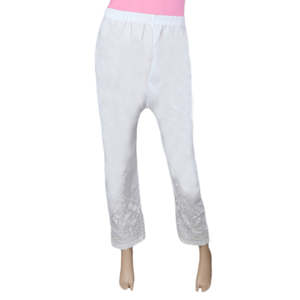 กางเกงผ้าทอสำหรับผู้หญิง - สีขาว - Product Image 2