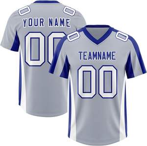 ชุดเสื้อฟุตบอลอเมริกันปรับแต่งได้สำหรับทีมที่มีดีไซน์ไม่ซ้ำใครและข้อมูลผู้เล่นส่วนบุคคล - Product Image 1