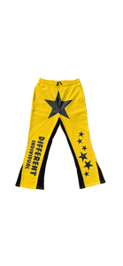 กางเกงวินเทจผ้าแคนวาสสีดำสำหรับผู้ชายกางเกงขาบานปักลายสตรีท - Product Image 6