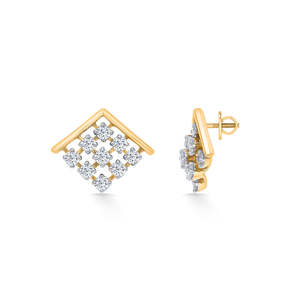 Boucles d'oreilles clous en perles plaquées or Elixon Charm pour femmes, bijoux classiques religieux pour fêtes - Product Image 3