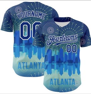 Uniformes de softball imprimés écologiques Tissu en polyester durable Logo personnalisé et conception Prix direct d'usine - Product Image 1