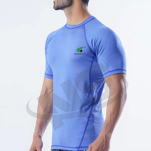 Wholesale Price Short Sleeve <b>Rash</b> <b>Guard</b> For <b>Men</b> OEM Custom Made <b>Rash</b> <b>Guard</b> Fight Wear Jiu Jitsu Kimono Sportswear Durable Fit - Product Image 5