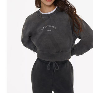 Hot Selling Best Supplier Made In Pakistan Comfortable Product <b>Women</b> Street Wear Crop <b>Sweatshirts</b> BY AMAZING INDUSTRIES - Product Image 3