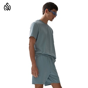 Conjunto de 2 Piezas de Camiseta y Pantalones Cortos de Verano para Hombre, Talla Grande, Lavado Ácido, con Impresión de Logotipo Personalizado, Alta Calidad - Product Image 4