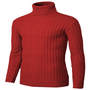 Suéter Unisex de Cuello Alto Ajustado, Tejido de Punto, Manga Larga, Transpirable, de Secado Rápido y Antiarrugas - Product Image 1