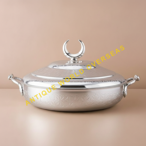 หม้อสแตนเลสเคลือบทอง พร้อมฝาปิด ดีไซน์ทันสมัย สวยงาม หรูหรา ใช้เป็นชามเสิร์ฟ สำหรับครัว ห้องอาหาร โรงแรม - Product Image 4