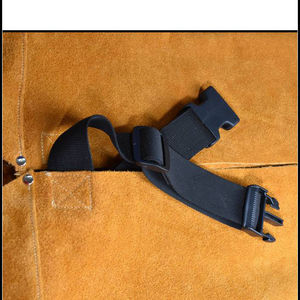 Delantal de soldadura grueso para trabajos de amolado y bancos de soldadura. Delantal de cuero resistente para soldadura y fabricación en taller. - Product Image 4