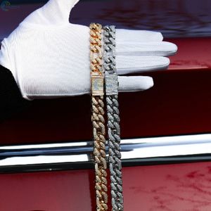 Chaîne à maillons Figaro glacée VVS1 chaîne Hip Hop Moissanite en argent sterling 925 chaîne cubaine pour lui bijoux pour hommes personnalisés - Product Image 3